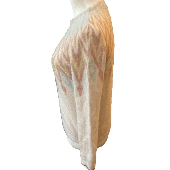 Soft &Cozy Bartolini Alpaca Sweater With Fair Isle Modern Pattern. Women’s Sml - Picture 5 of 7